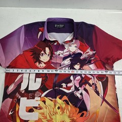 RWBY Japanese Graphic Button Down Anime Shirt Rooster Teeth Men’s Sz 3XL EUC