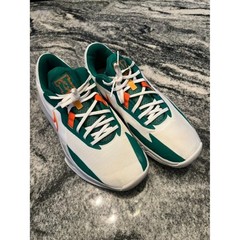 Nike Precision 6 Basketball Shoes White Malachite Orange DD9535-103 Men’s US 10