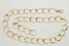 Women Sexy Fun Fashion Belt Gold Metal Thick Chain Links Plus Size XL XXL 1xl 2x