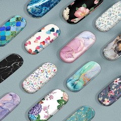 FINTIE Hard Shell Eyeglasses Case, Portable Protective Small, Flower Fantasy