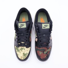 DH0957-001 Nike Dunk Low Crazy Black Multi Camo Khaki Oil Green Orange (Men’s)