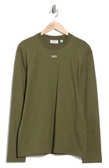 NEW Off-White Moss Stamp Skate Logo Crewneck Made in Portugal Sz L NWT $425