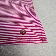 Michael Michael Kors Pink White Striped Cold Shoulder Womens shirt Medium