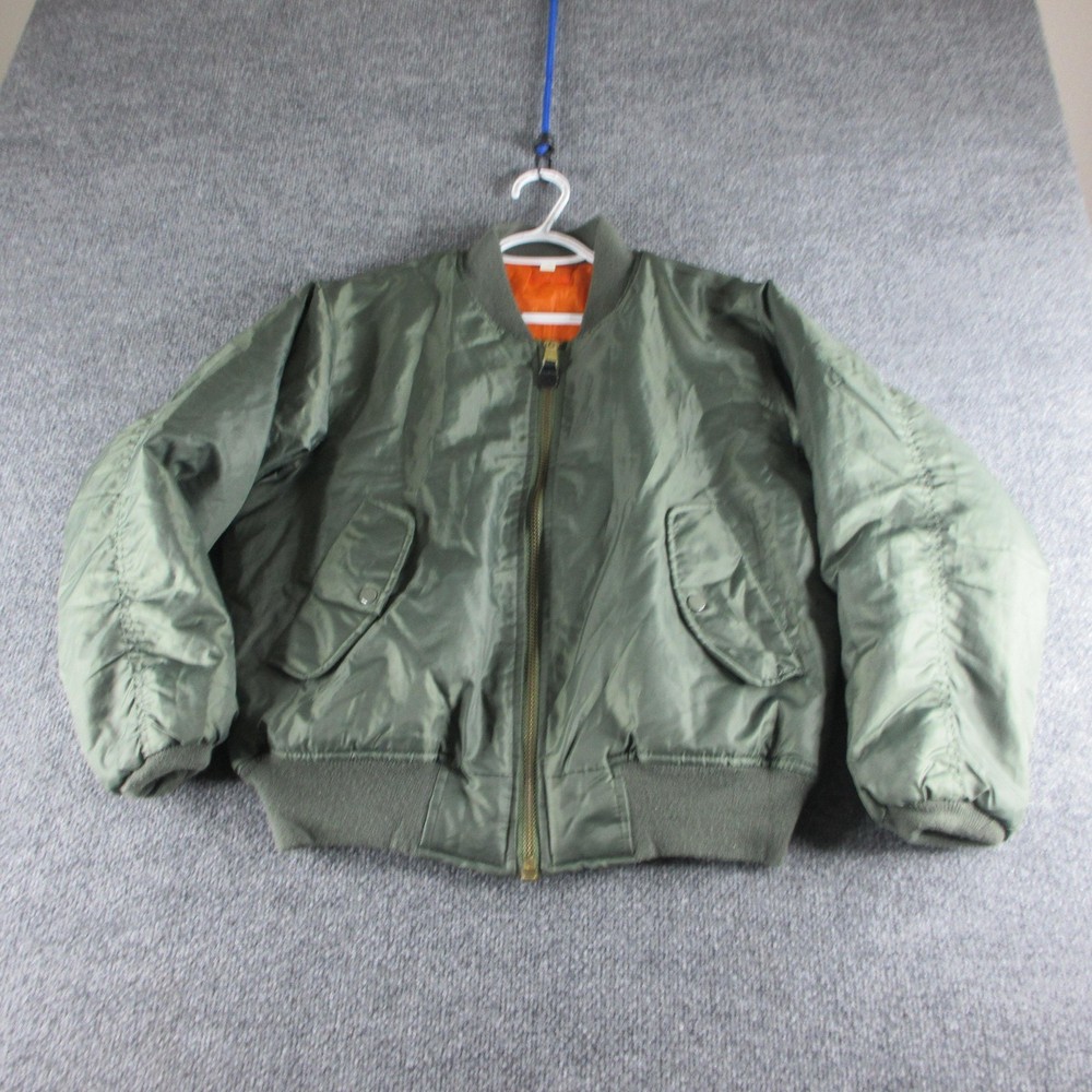 Rothco Jacket Mens XS Green MA-1 Reversible Bomber Flight Army Nylon Insulated