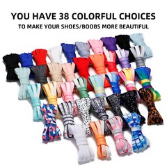 1Pair Flat Shoe Laces Replacement for Sneakers Boots Athletic Shoes 24 – 72 Inch