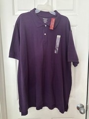 Merona Mens Sz XXl The Ultimate Polo Short Sleeve Shirt Dark Purple