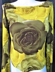 Koji Yohji 70s Vintage Women’s Open Sleeve, Tie String at Wrist Blouse Size M