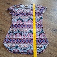 Womens Mayan Aztec Top M Hippie Festival Western Cowgirl Starseed Whimsical Boho