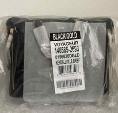 NWT Tumi Voyageur Kendallville Briefcase Bag $495 Black/Gold