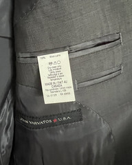 John Varvatos Men’s Gaia Tailored Jacket in Pearl Gary 38R