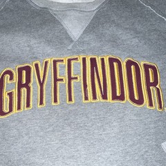 Universal Studios Harry Potter Gryffindor Gray Crewneck Fleece Sweatshirt XL