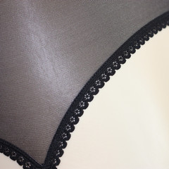 Allacki Front Closure Garter Belt Sheer Mesh Girdle with 6 Straps Plus Size