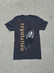 Taylor Swift Reputation Stadium Tour Graphic Band Tee Black Cotton Shirt Medium