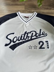 Southpole 21 Oversized Man’s Jersey Vintage Made In Korea Grey T-Shirt Size M