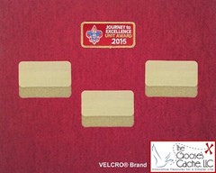 Tan Sew-on VELCRO® Brand fasteners for Attaching Patches to Scouts BSA Shirts