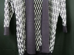 Liz Claiborne Women’s Size M Sweater Cardigan Open Front Cream Midnight Purple