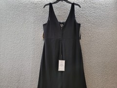 City Studio Trendy Plus Rhinestone-Trim V-Neck Sleeveless Gown Women’s 18W Black