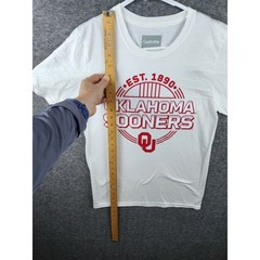 Oklahoma Sooners T-Shirt Captivating White Est. 1890 NCAA College Small