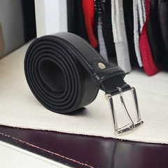 Leatherboss Genuine Leather Men Big and Tall Size 46″ – 64″ Jeans Belt, Black