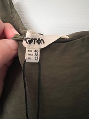 Women’s Olive Green Cami Top EU Size 40 New With Tags NWT