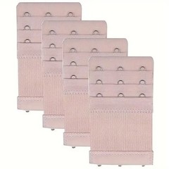 4Pcs Adjustable Bra Extender 4 Hooks with Elastic Underwear Strap Extension