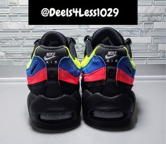 Nike Air Max 95 Black Neon Womens SZ 6/Kids 4.5Y Black Volt Blue Red DZ5635-001