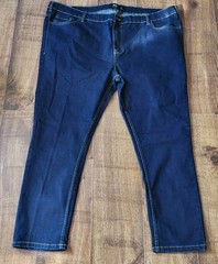 Jacamo Men’s Denim Jeans Waist 50 inches, Leg 27.5 inches Dark Blue Zip Fly Uk