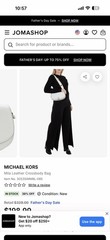Michael Kors Women’s MILA White Crossbody OPTIC WHITE