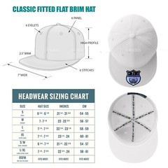 Premium Solid Fitted Baseball Cap Hat Blank Plain Flat Bill 9-Sizes Trucker II