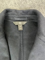 Banana Republic Mens Blazer Navy Blue Wool Blend One-Button Unconstructed XS
