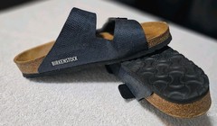 Birkenstock Arizona Metallic Leather Sandals Black US 7/EU 38/UK 5