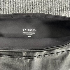 Athleta Delancey Shine Tights Womens Pants XXS Extra Extra Small Black Active