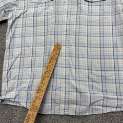 Howler Brothers Tech Shirt Mens Medium Snap Button Nylon Poly Vented Quick Dry