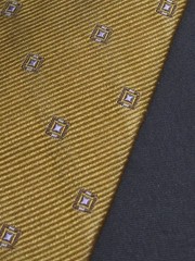 Church’s – Solid Color Microdrawing Geometric Silk Tie Made in Italy