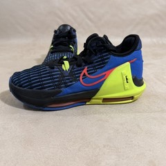 Nike Lebron 6 Witness Blue Black Neon DD0423-405 GS 5.5Y Basketball Shoes