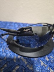Maui Jim Ho’okipa MJ407-02 Black Mj Sport Plastic Gray Polycarbonate Lens Men’s