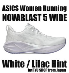 ASICS Women Running Shoes NOVABLAST 5 WIDE 1012B766.103 White / Lilac Hint