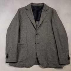 SPADA Roma Sport Coat Men 44 (EU 54) Wool Polyamide Knit Surgeon Cuff Italy Made