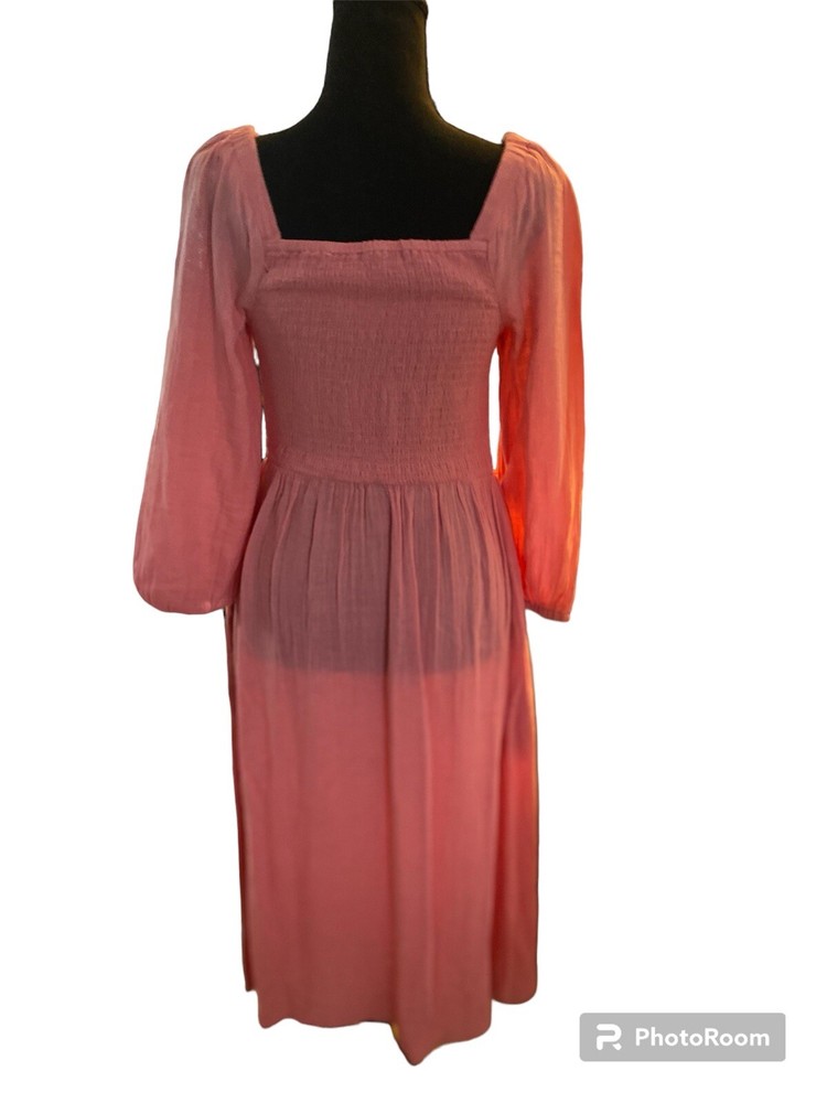 Womens Dress Puckered Gathered Bodice Size Tag Was Removed Seems 30.5 inches