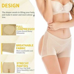 BOOTY BRA INVISIBLE LIFT BUTT LIFTER SHAPER PANTY TUMMY CONTROL BOY SHORTS PANTY