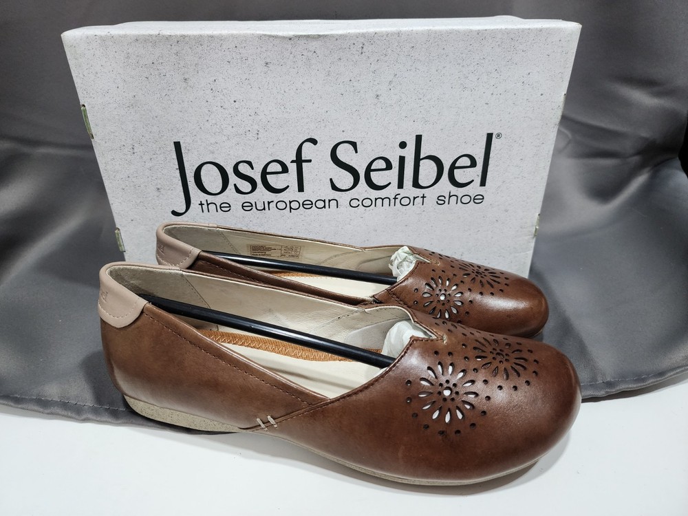 Josef Seibel Fiona Brown Flats EU 37 US 6.5 Extra Narrow