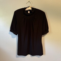 Merona Turtle Neck Black Blouse Women’s Large