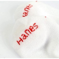 Supreme X Hanes Crew Socks 4 Pairs 8 Socks Cushion White Size 6-12 Authenticator