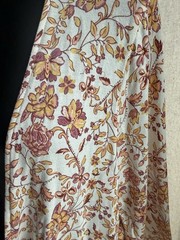 Torrid Floral Multicolor Tie-Front V-Neck 3/4 Sleeve Knit Rayon Blouse 1 boho