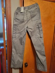 New No Boundaries Men’s Cargo Pants Light Grey XS (27)