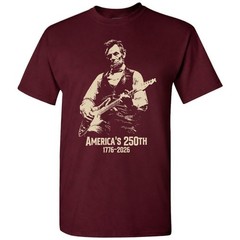 Abraham Lincoln Playing Guitar 4th July T-shirt America’s 250th Birthday Vintage