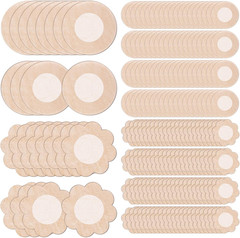 Janmercy 200 Pcs Nipple Breast Covers 100 Pairs Nipple Pasties Disposable Nipple