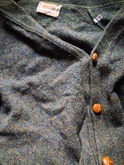 1980s Camel Cardigan Sweater. Large XL. Double wool, men’s. Vintage Made Ita