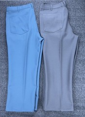 Lot of 2 John Blair Men’s Pants 40S Gray/Blue Polyester Casual Dress Straight