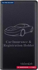 Valardoh Premium Car Registration and Insurance Card Holder, Car Document Holder